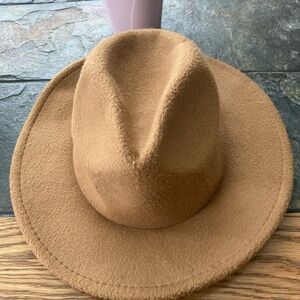 Classic Tan Fedora Hat size 57